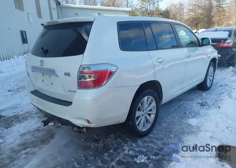 2010 Toyota Highlander Hybrid Limited V6 from USA, damaged, VIN JTEJW3EH7A2042203
